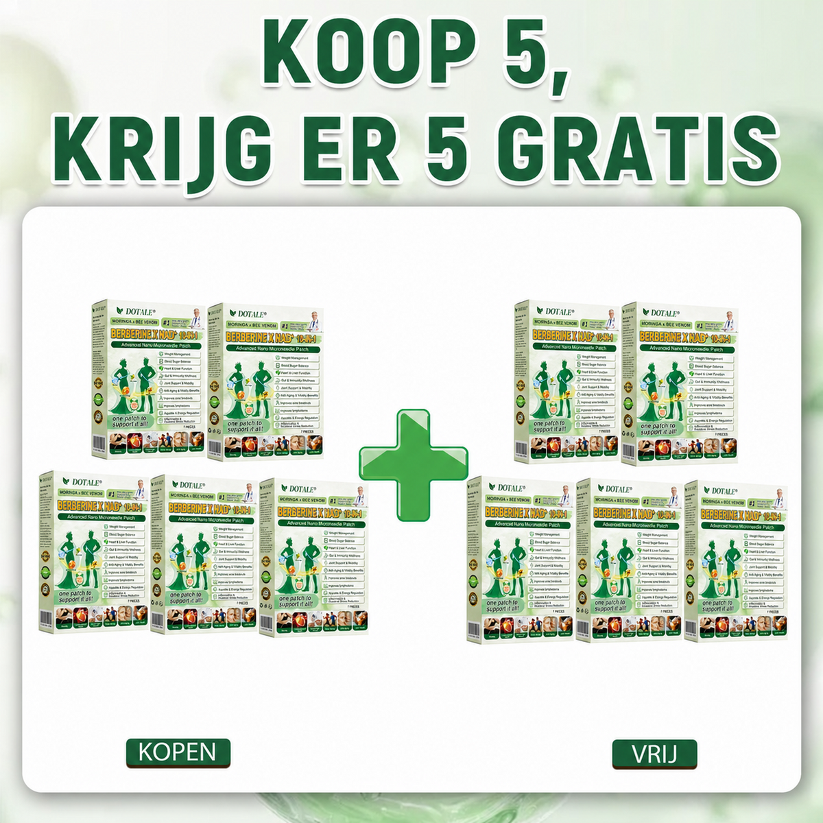 DOTALE® Moringa Afslankpleisters | Verbrand tot 89% meer buikvet in 7 dagen!