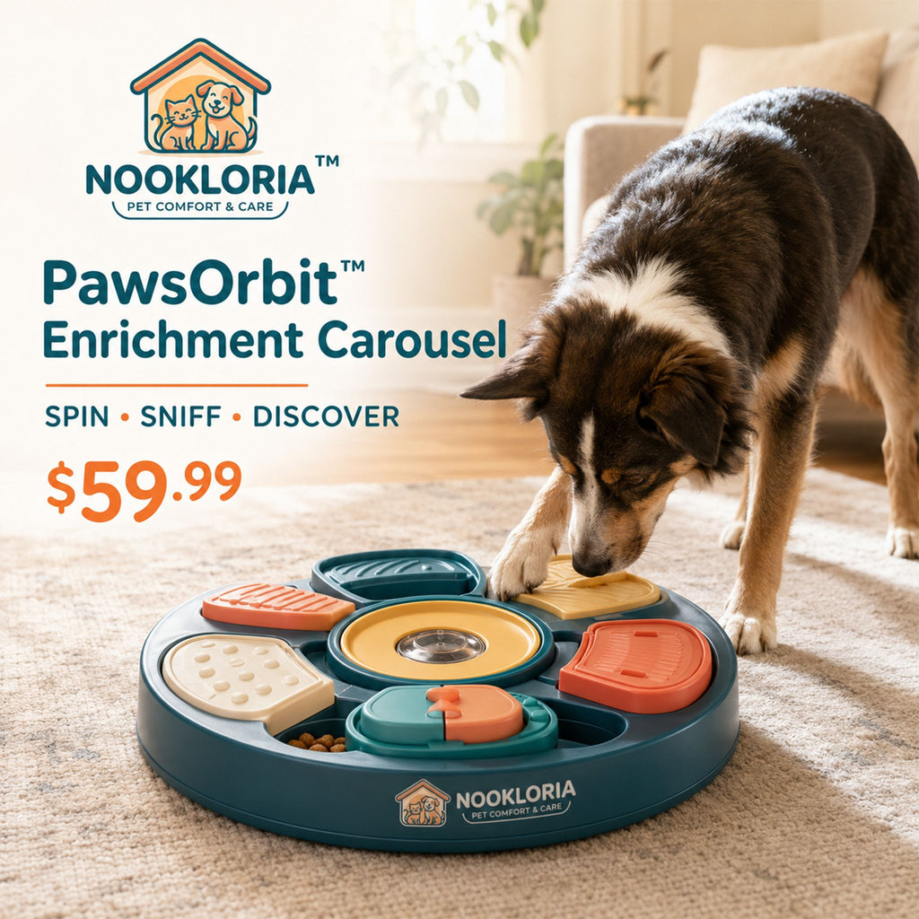 Nookloria™PawsOrbit™ Enrichment Carousel
