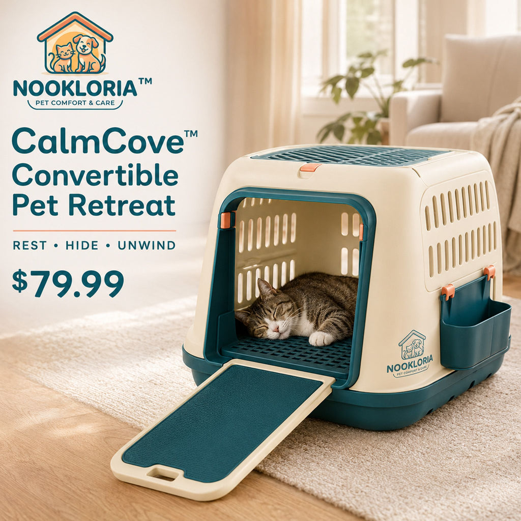 Nookloria™CalmCove™ Convertible Pet Retreat