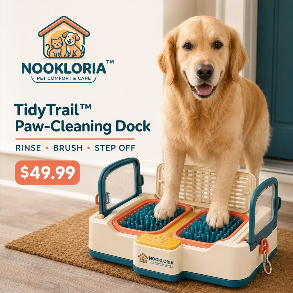 Nookloria™TidyTrail™ Paw-Cleaning Dock