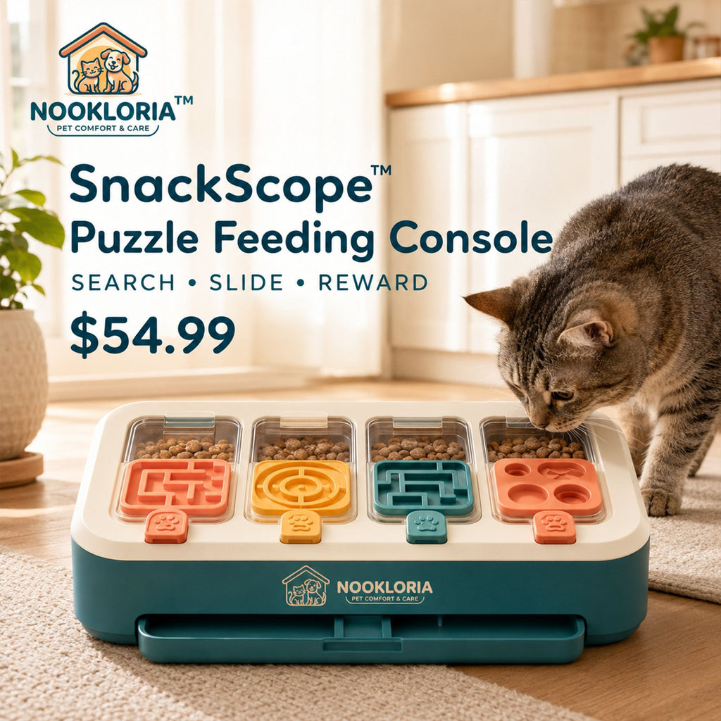 Nookloria™SnackScope™ Puzzle Feeding Console
