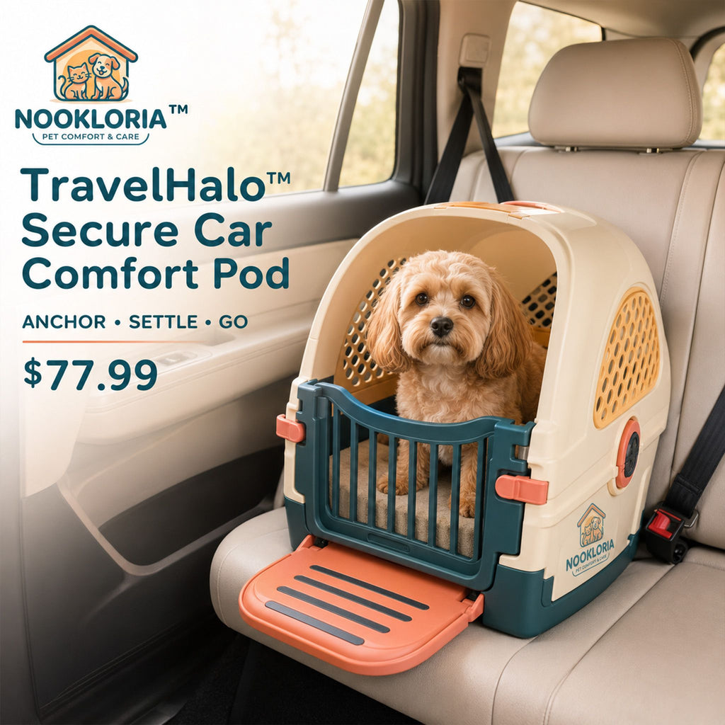 Nookloria™TravelHalo™ Secure Car Comfort Pod
