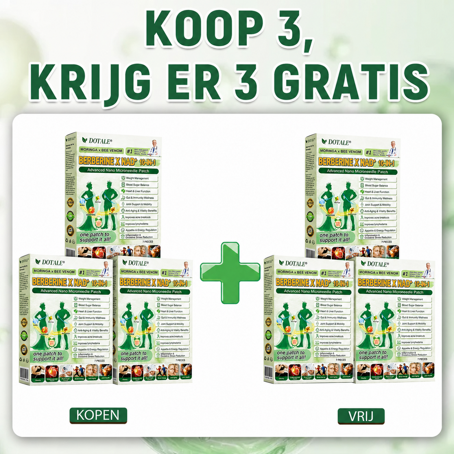 DOTALE® Moringa Afslankpleisters | Verbrand tot 89% meer buikvet in 7 dagen!