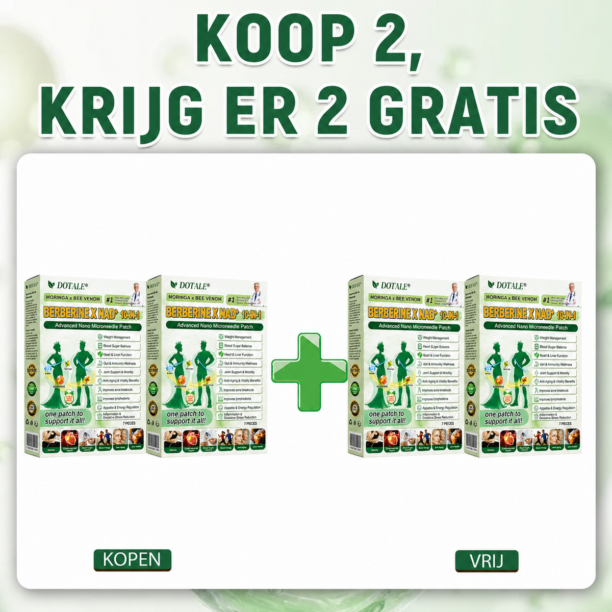 DOTALE® Moringa Afslankpleisters | Verbrand tot 89% meer buikvet in 7 dagen!