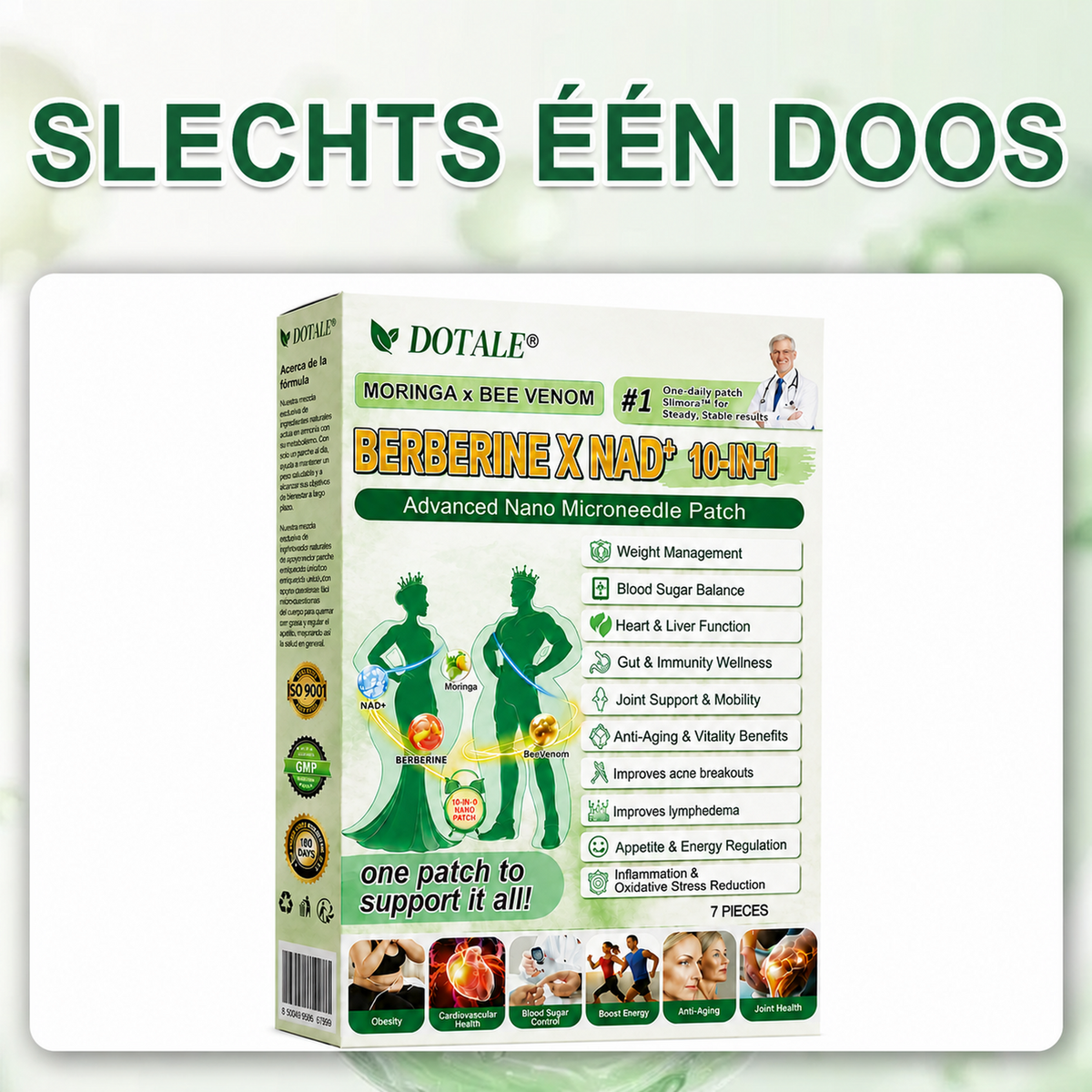 DOTALE® Moringa Afslankpleisters | Verbrand tot 89% meer buikvet in 7 dagen!